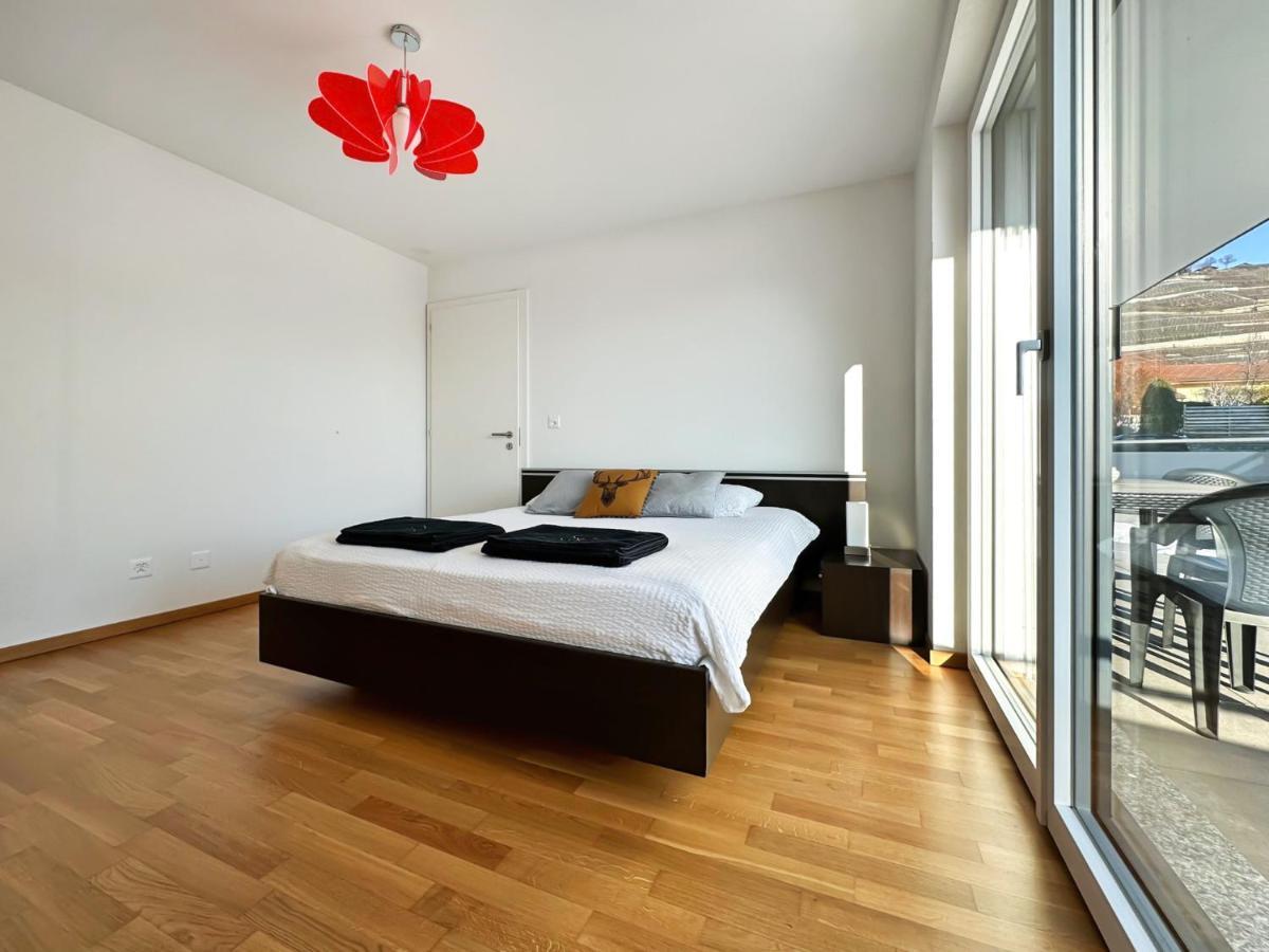Appartement Aux Bons Matins de Gégé à Grimisuat Extérieur photo